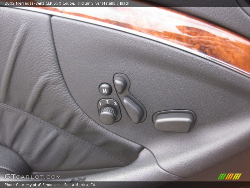 Iridium Silver Metallic / Black 2009 Mercedes-Benz CLK 550 Coupe