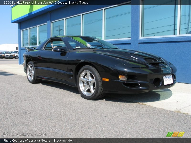 Black / Taupe 2000 Pontiac Firebird Trans Am WS-6 Coupe