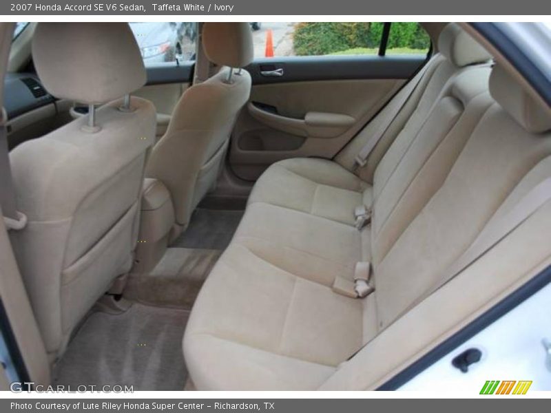 Taffeta White / Ivory 2007 Honda Accord SE V6 Sedan