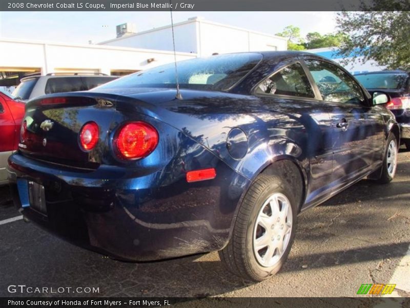 Imperial Blue Metallic / Gray 2008 Chevrolet Cobalt LS Coupe