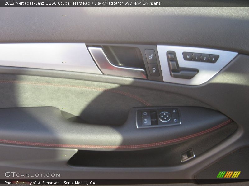 Mars Red / Black/Red Stitch w/DINAMICA Inserts 2013 Mercedes-Benz C 250 Coupe