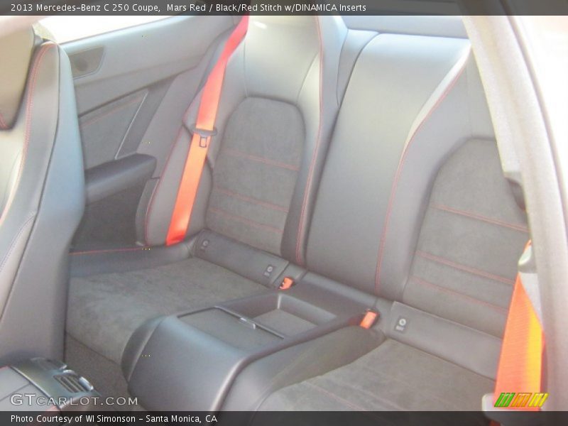Mars Red / Black/Red Stitch w/DINAMICA Inserts 2013 Mercedes-Benz C 250 Coupe