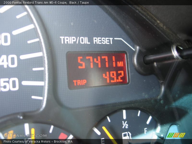 Black / Taupe 2000 Pontiac Firebird Trans Am WS-6 Coupe