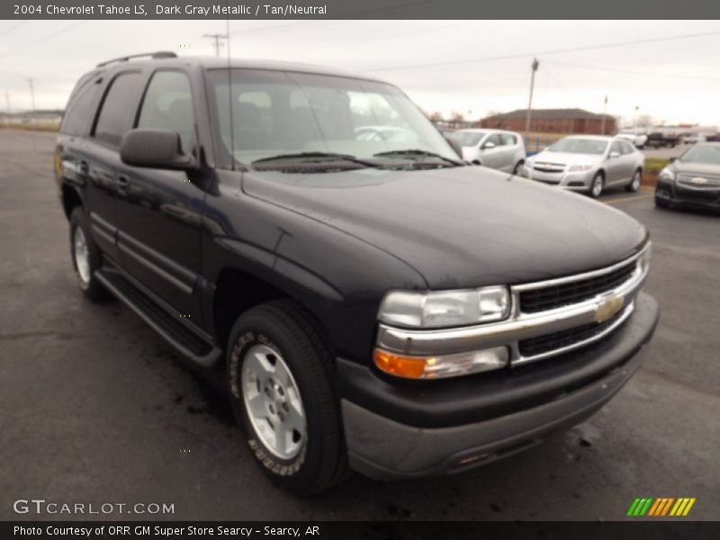 Dark Gray Metallic / Tan/Neutral 2004 Chevrolet Tahoe LS