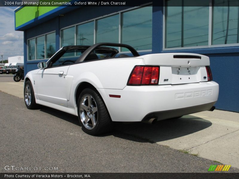 Oxford White / Dark Charcoal 2004 Ford Mustang Cobra Convertible