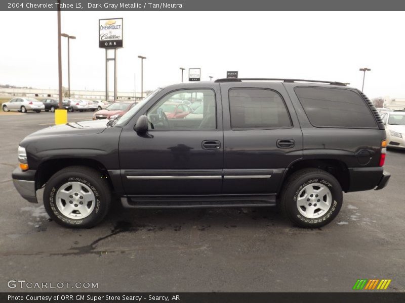 Dark Gray Metallic / Tan/Neutral 2004 Chevrolet Tahoe LS