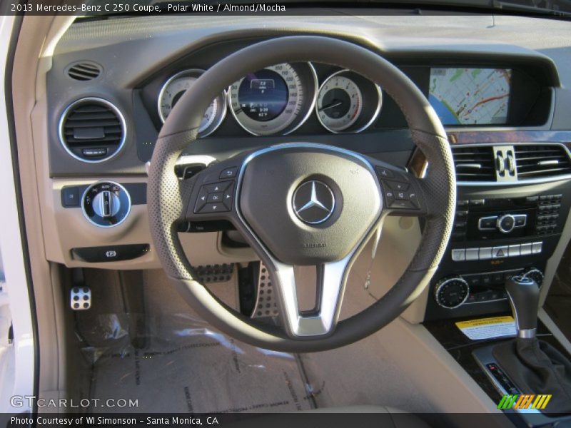 Polar White / Almond/Mocha 2013 Mercedes-Benz C 250 Coupe