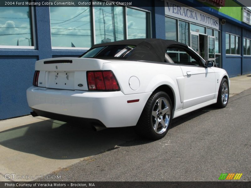 Oxford White / Dark Charcoal 2004 Ford Mustang Cobra Convertible