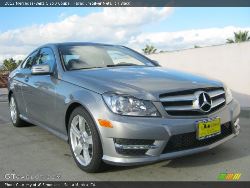 Palladium Silver Metallic / Black 2013 Mercedes-Benz C 250 Coupe