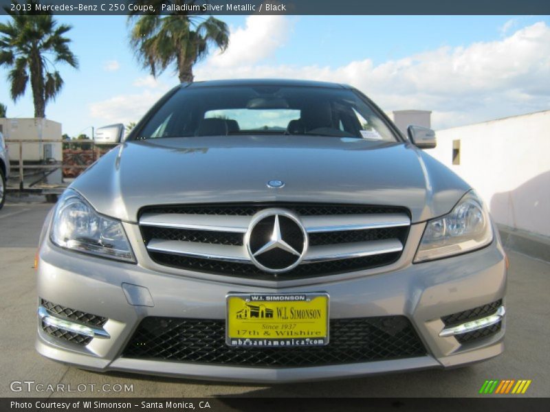 Palladium Silver Metallic / Black 2013 Mercedes-Benz C 250 Coupe