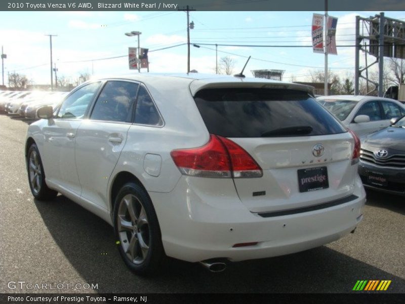 Blizzard White Pearl / Ivory 2010 Toyota Venza V6 AWD