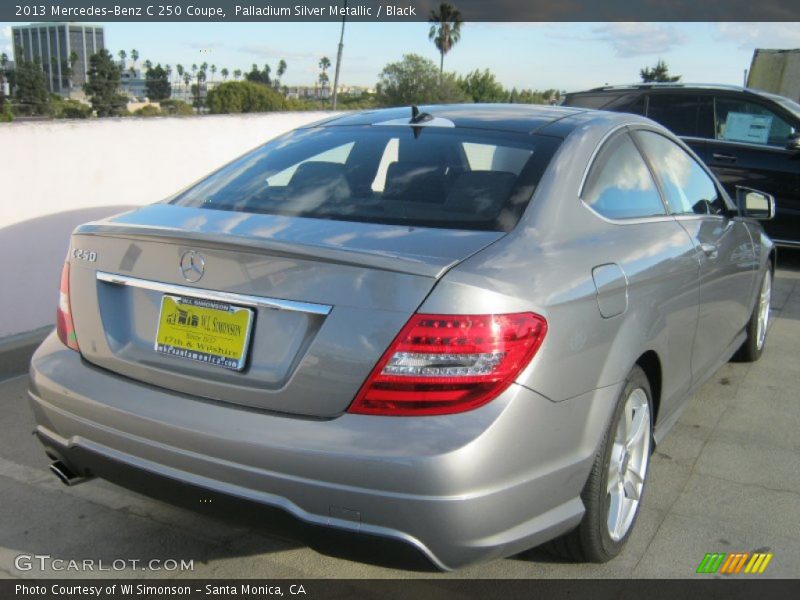 Palladium Silver Metallic / Black 2013 Mercedes-Benz C 250 Coupe