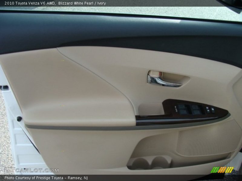 Blizzard White Pearl / Ivory 2010 Toyota Venza V6 AWD
