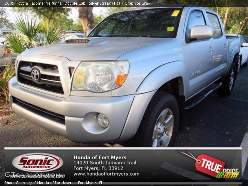 Silver Streak Mica / Graphite Gray 2005 Toyota Tacoma PreRunner Double Cab