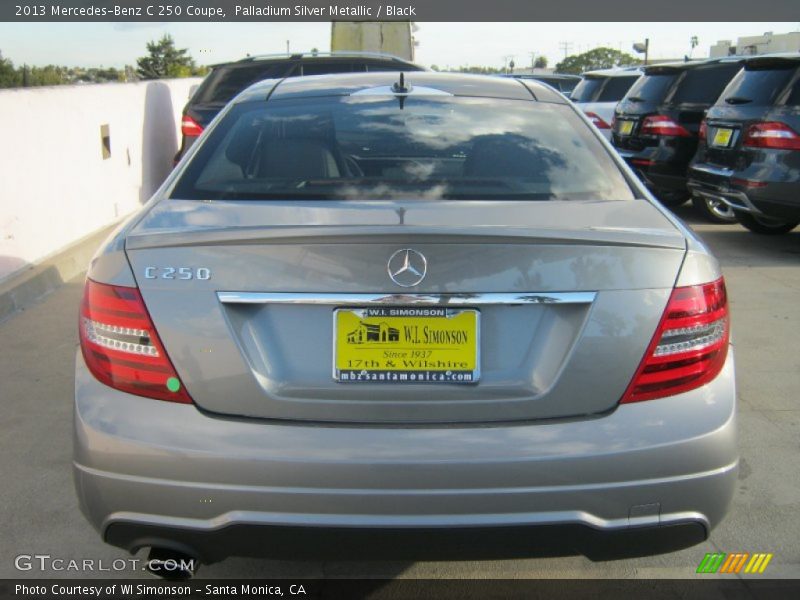 Palladium Silver Metallic / Black 2013 Mercedes-Benz C 250 Coupe