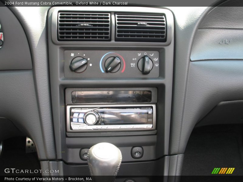 Oxford White / Dark Charcoal 2004 Ford Mustang Cobra Convertible