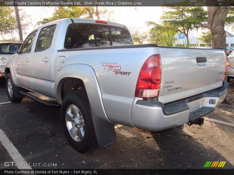 Silver Streak Mica / Graphite Gray 2005 Toyota Tacoma PreRunner Double Cab