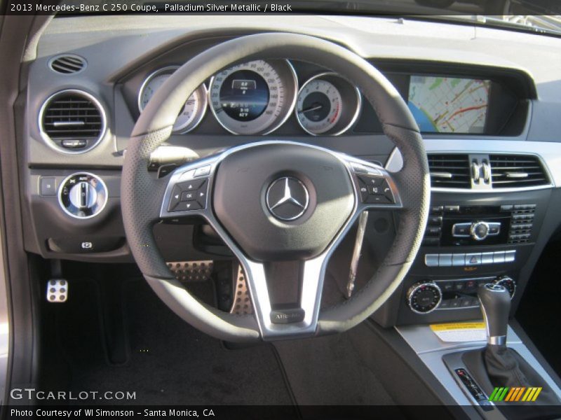 Palladium Silver Metallic / Black 2013 Mercedes-Benz C 250 Coupe