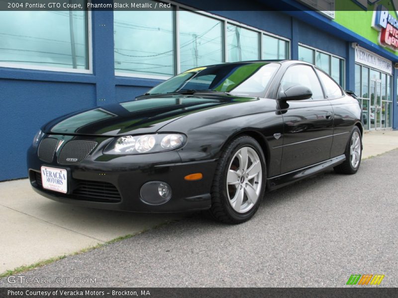 Phantom Black Metallic / Red 2004 Pontiac GTO Coupe