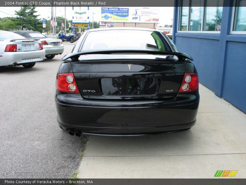 Phantom Black Metallic / Red 2004 Pontiac GTO Coupe
