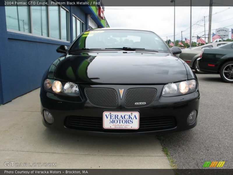 Phantom Black Metallic / Red 2004 Pontiac GTO Coupe