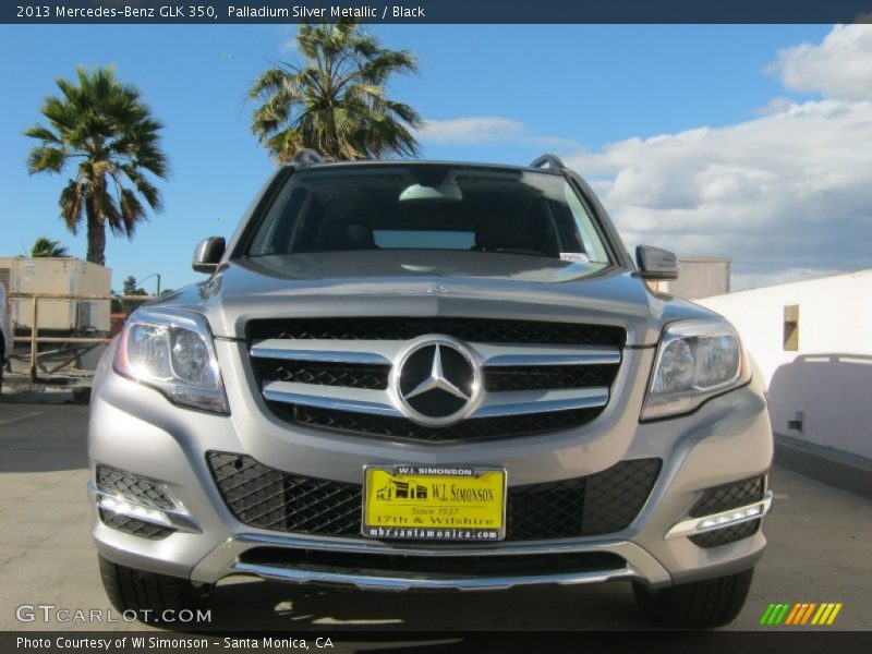 Palladium Silver Metallic / Black 2013 Mercedes-Benz GLK 350