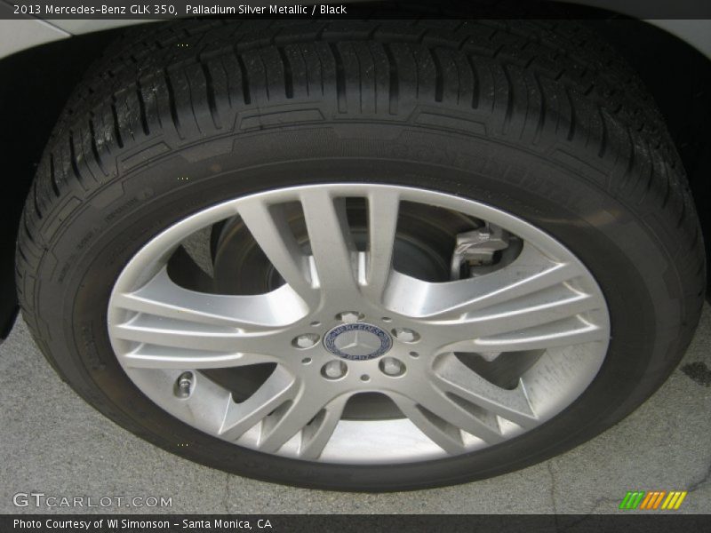 Palladium Silver Metallic / Black 2013 Mercedes-Benz GLK 350