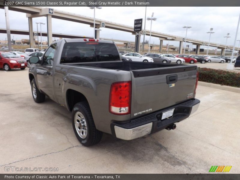 Steel Gray Metallic / Dark Titanium 2007 GMC Sierra 1500 Classic SL Regular Cab