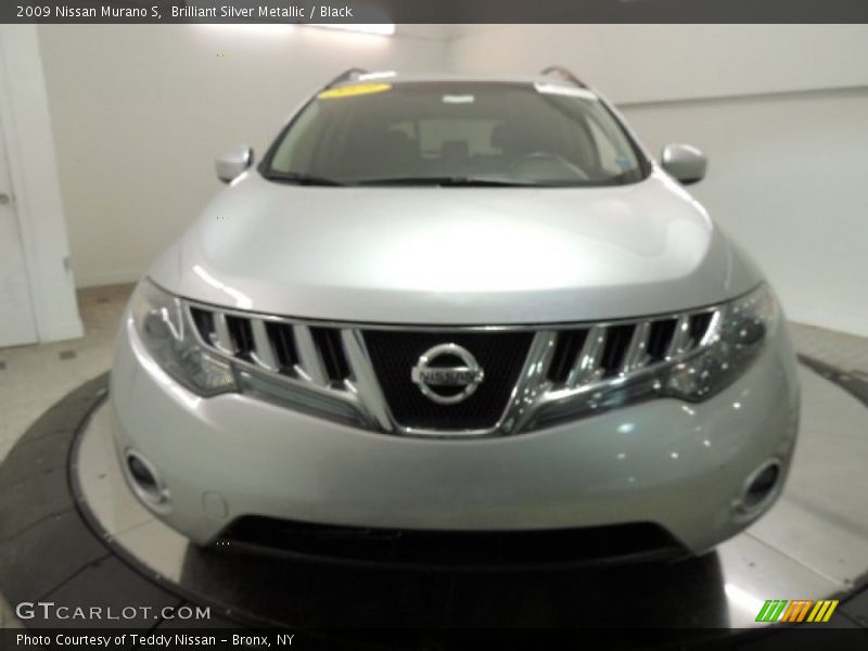 Brilliant Silver Metallic / Black 2009 Nissan Murano S