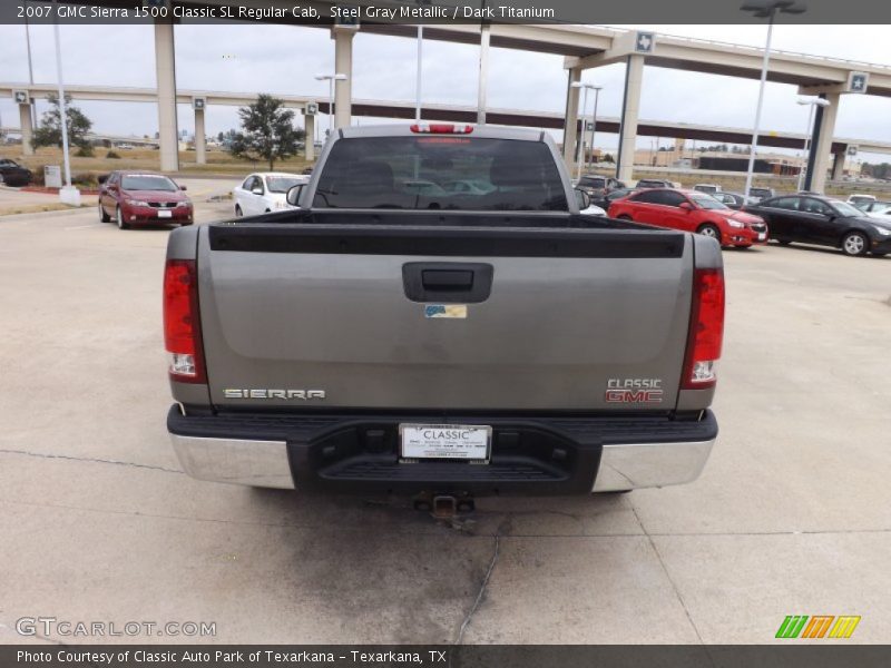 Steel Gray Metallic / Dark Titanium 2007 GMC Sierra 1500 Classic SL Regular Cab