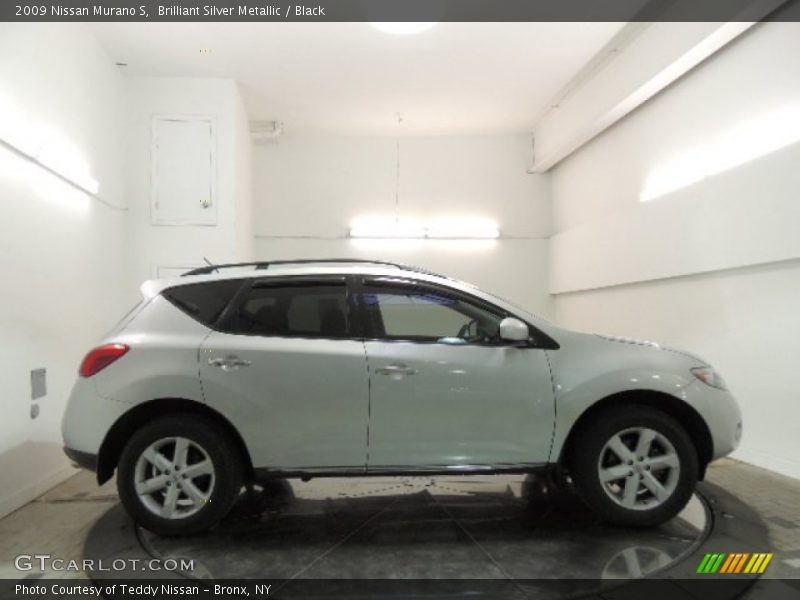Brilliant Silver Metallic / Black 2009 Nissan Murano S