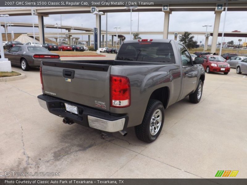 Steel Gray Metallic / Dark Titanium 2007 GMC Sierra 1500 Classic SL Regular Cab