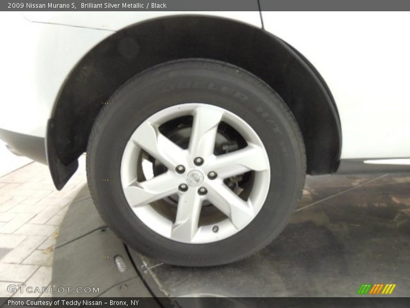 Brilliant Silver Metallic / Black 2009 Nissan Murano S