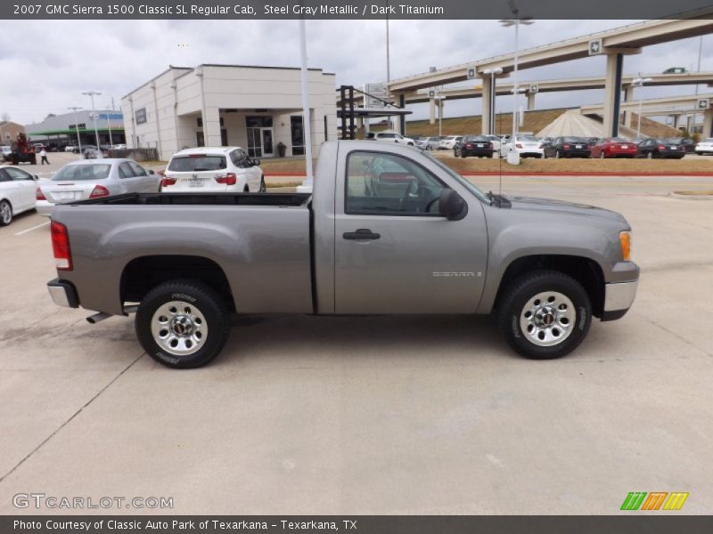Steel Gray Metallic / Dark Titanium 2007 GMC Sierra 1500 Classic SL Regular Cab