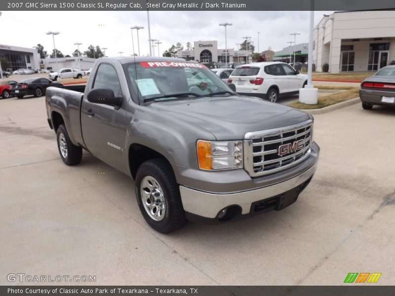 Steel Gray Metallic / Dark Titanium 2007 GMC Sierra 1500 Classic SL Regular Cab