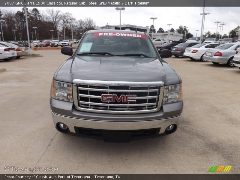 Steel Gray Metallic / Dark Titanium 2007 GMC Sierra 1500 Classic SL Regular Cab