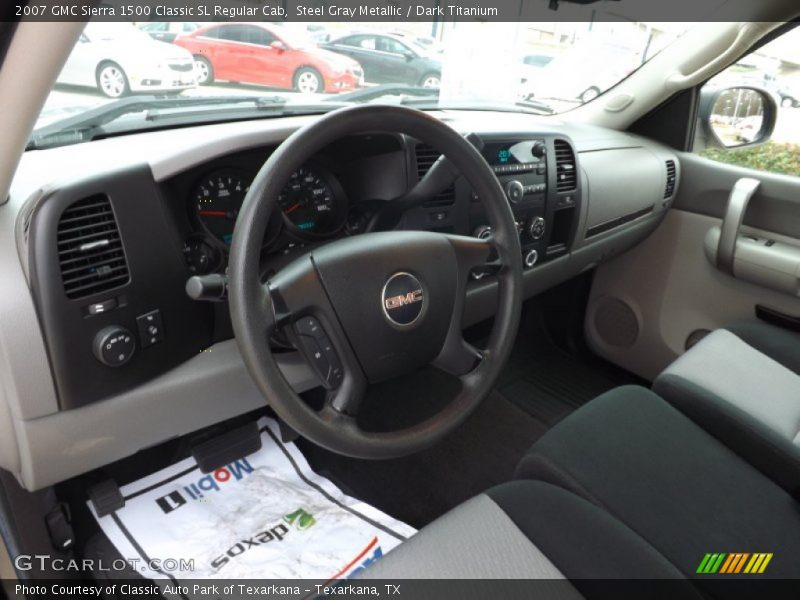 Steel Gray Metallic / Dark Titanium 2007 GMC Sierra 1500 Classic SL Regular Cab