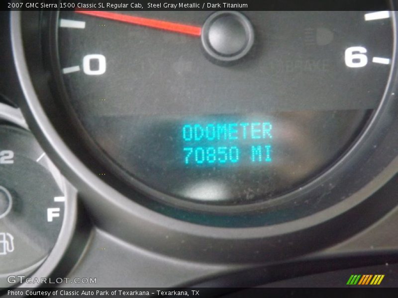 Steel Gray Metallic / Dark Titanium 2007 GMC Sierra 1500 Classic SL Regular Cab
