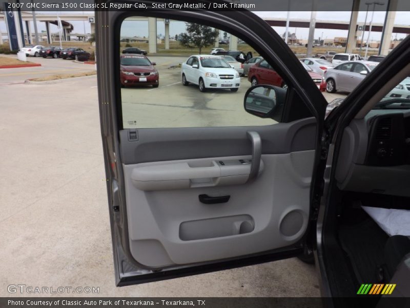 Steel Gray Metallic / Dark Titanium 2007 GMC Sierra 1500 Classic SL Regular Cab