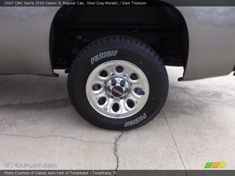 Steel Gray Metallic / Dark Titanium 2007 GMC Sierra 1500 Classic SL Regular Cab