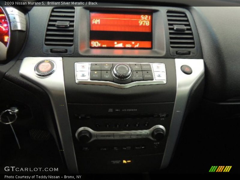 Brilliant Silver Metallic / Black 2009 Nissan Murano S