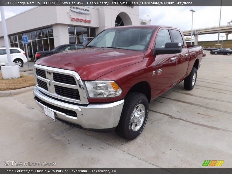 Deep Cherry Red Crystal Pearl / Dark Slate/Medium Graystone 2012 Dodge Ram 3500 HD SLT Crew Cab 4x4
