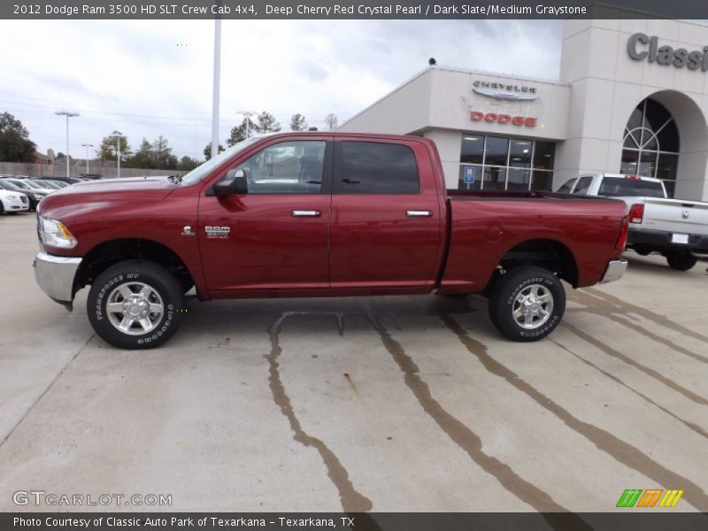 Deep Cherry Red Crystal Pearl / Dark Slate/Medium Graystone 2012 Dodge Ram 3500 HD SLT Crew Cab 4x4