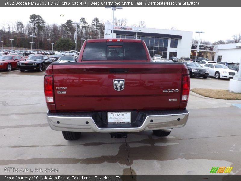 Deep Cherry Red Crystal Pearl / Dark Slate/Medium Graystone 2012 Dodge Ram 3500 HD SLT Crew Cab 4x4