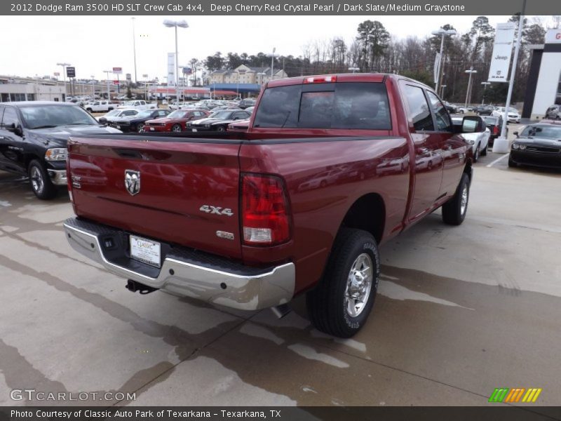 Deep Cherry Red Crystal Pearl / Dark Slate/Medium Graystone 2012 Dodge Ram 3500 HD SLT Crew Cab 4x4