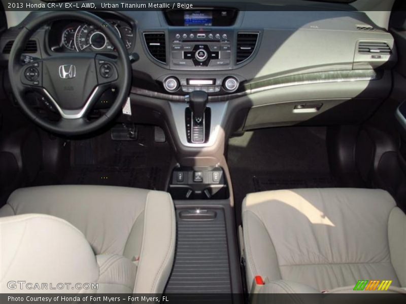 Urban Titanium Metallic / Beige 2013 Honda CR-V EX-L AWD