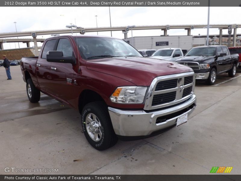 Deep Cherry Red Crystal Pearl / Dark Slate/Medium Graystone 2012 Dodge Ram 3500 HD SLT Crew Cab 4x4