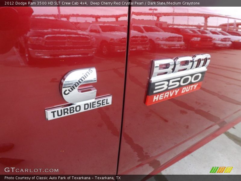 Deep Cherry Red Crystal Pearl / Dark Slate/Medium Graystone 2012 Dodge Ram 3500 HD SLT Crew Cab 4x4