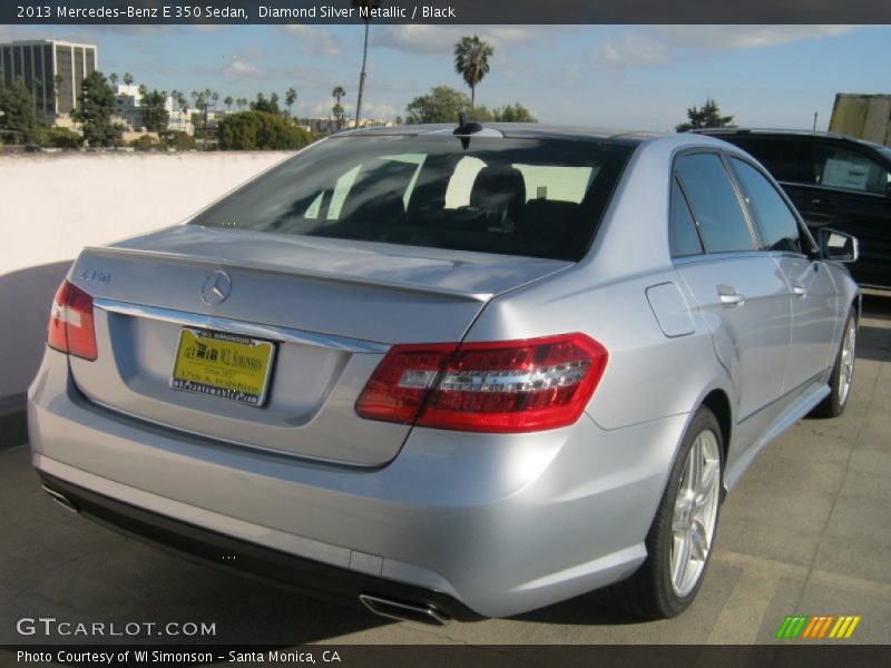 Diamond Silver Metallic / Black 2013 Mercedes-Benz E 350 Sedan