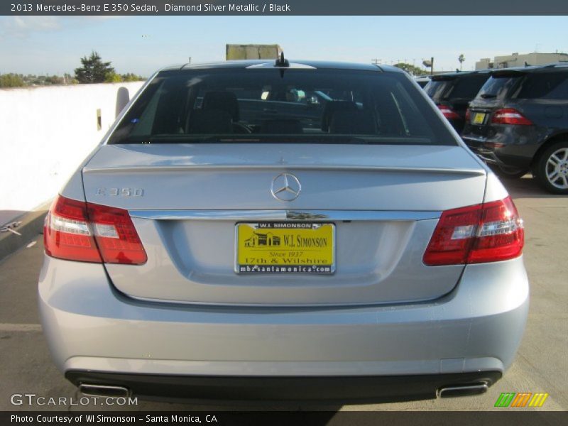 Diamond Silver Metallic / Black 2013 Mercedes-Benz E 350 Sedan